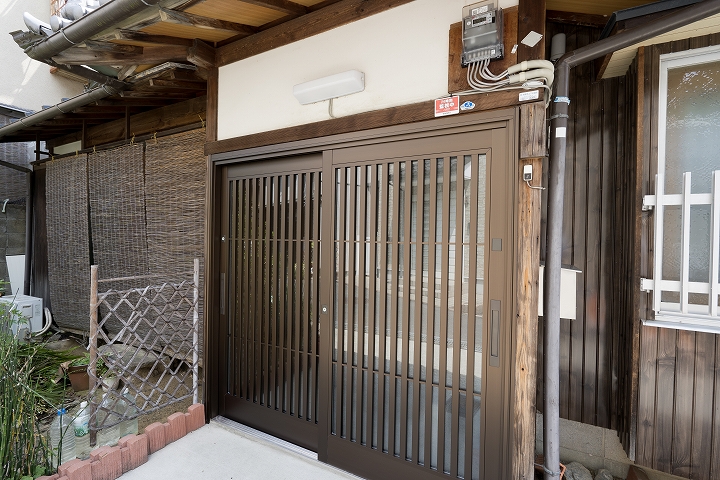 玄関引き戸の交換リフォーム事例/京都市西京区