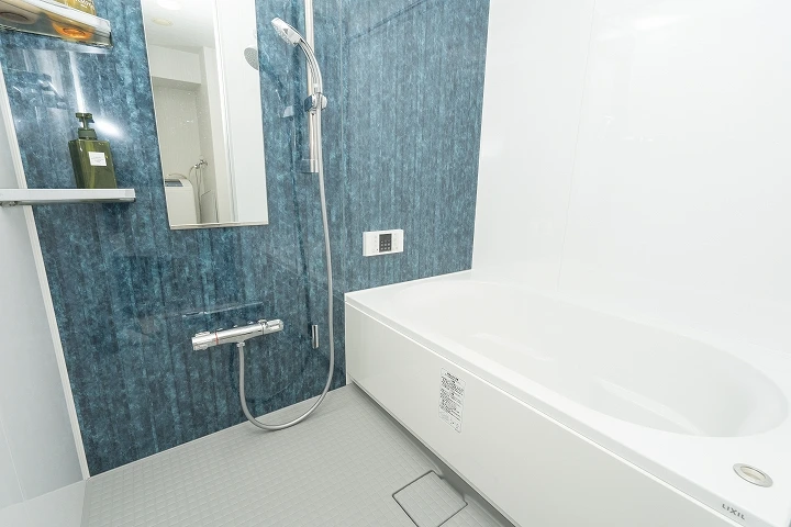マンションのお風呂と120センチの洗面台のリフォーム事例／京都市中京区