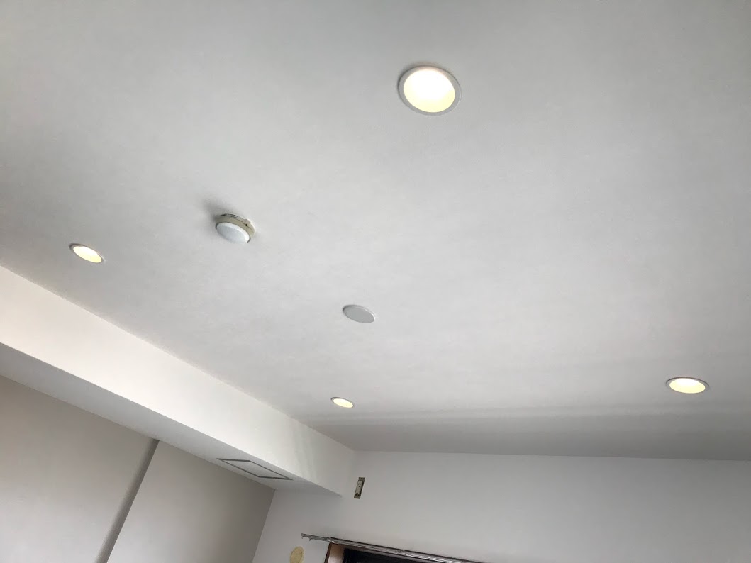 寝室に調光式のダウンライト設置したリフォーム事例/京都市下京区