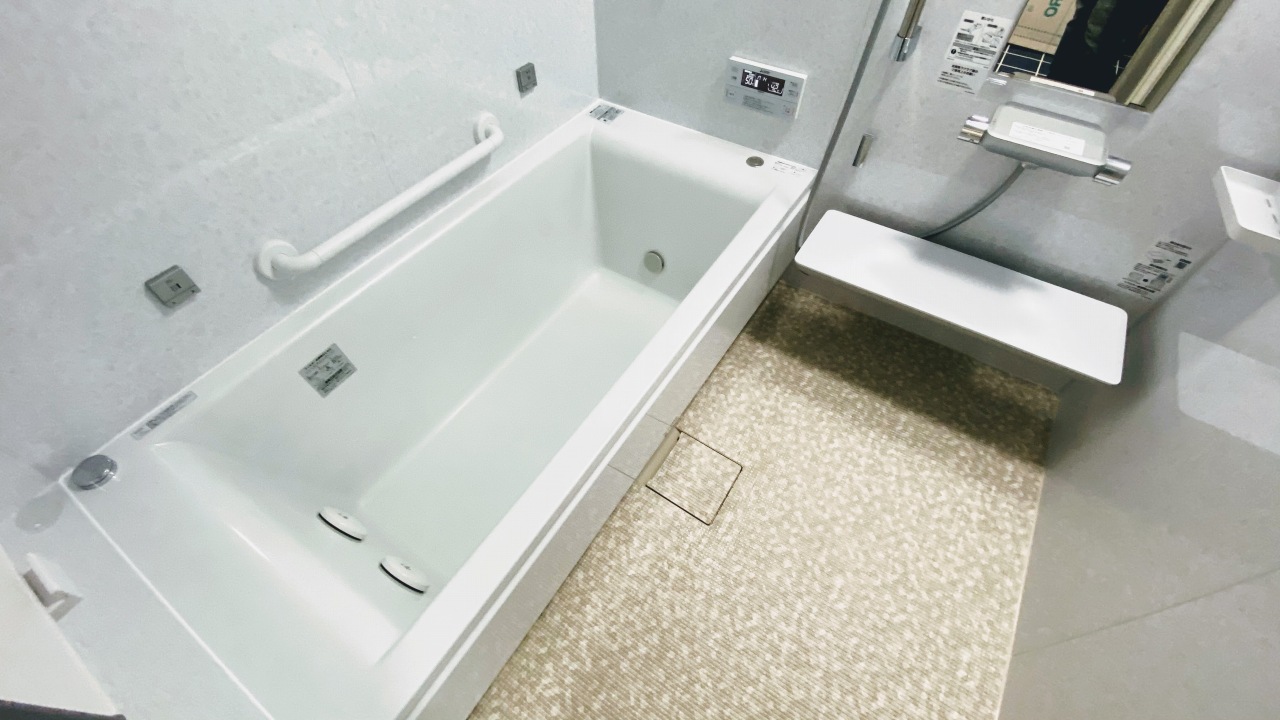 電気温水器も交換！鉄骨3階でのタイルのお風呂リフォーム事例